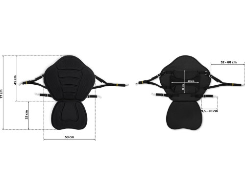 Сидіння для SUP дошки (Сапборду) Neo-Sport 171100, чорне Сидіння для SUP дошки (Сапборду) Neo-Sport 171100, чорне