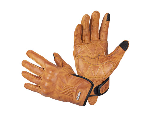 Шкіряні моторукавиці W-TEC Dahmer - світло-коричневі/М