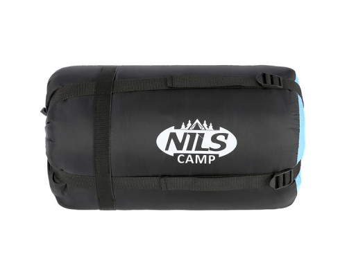 Спальний мішок NILS CAMP NC2012 чорно-блакитний Спальний мішок NILS CAMP NC2012 чорно-блакитний
