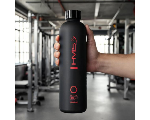 Пляшка для води спортивна HMS NCD61 1000 мл, чорна