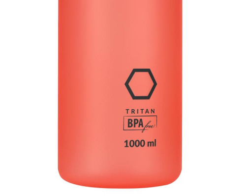 Пляшка для води спортивна HMS NCD61 1000 мл, червона