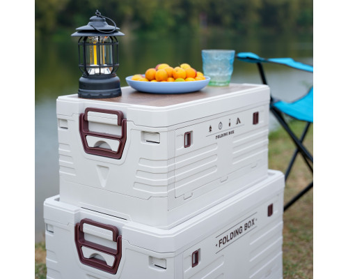 Ящик складаний 2в1 NILS CAMP NCB4002 32 л, бежевий