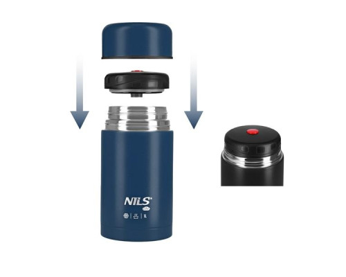 Термос для обіду NILS CAMP NC3802 1 л, синій