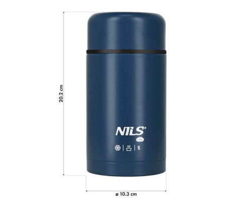 Термос для обіду NILS CAMP NC3802 1 л, синій