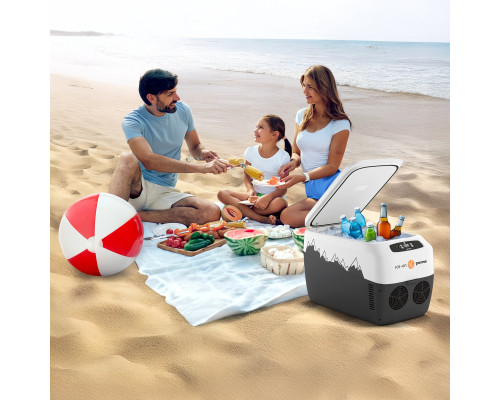 Дорожній холодильник з ременем Peme Go Adventure Orange 30 28,3 л, сірий