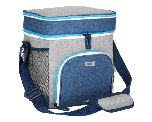 Термосумка NILS NC2902 15 л, синьо-сіра