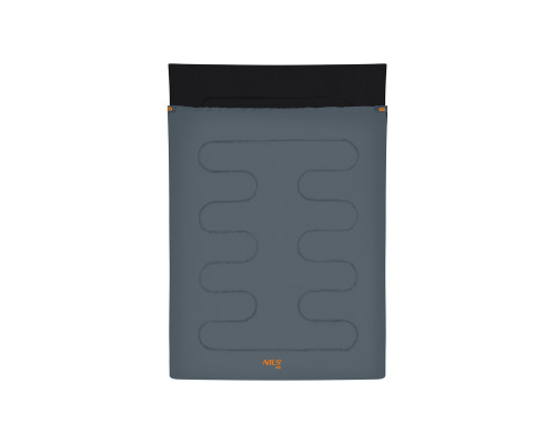 Спальний мішок NILS CAMP NC2001, 220 х 150 см, сіро-помаранчевий