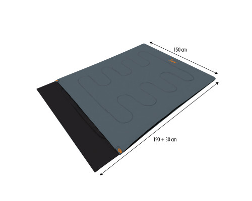 Спальний мішок NILS CAMP NC2001, 220 х 150 см, сіро-помаранчевий