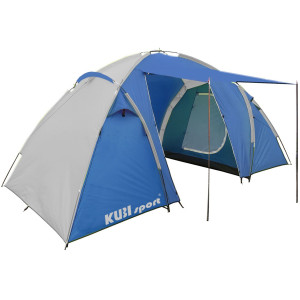 Намет туристичний 4-місний Outdoor KUBISPORT, сіро-синій