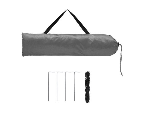 Намет санітарний NILS CAMP NC3025 XL, 120 х 120 х 210 см, сірий