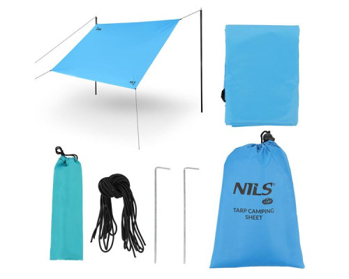 Тент для кемпінгу NILS CAMP NC17111 230 х 140 см, блакитний