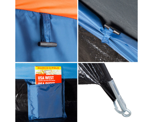 Намет двомісний NILS CAMP NC6010 Hiker, 275 х 150 х 105 см, синій