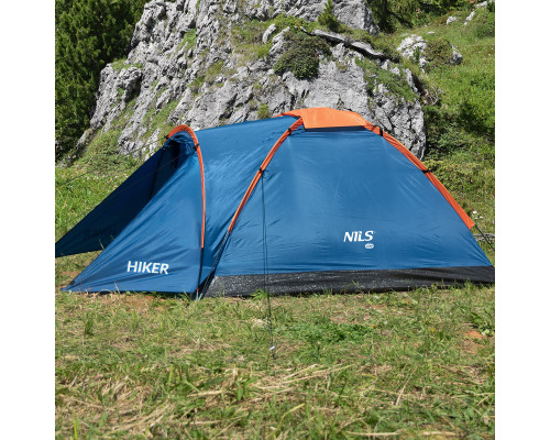 Намет двомісний NILS CAMP NC6010 Hiker, 275 х 150 х 105 см, синій
