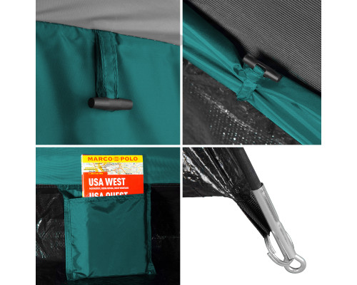 Намет двомісний NILS CAMP NC6010 Hiker, 275 х 150 х 105 см, зелений