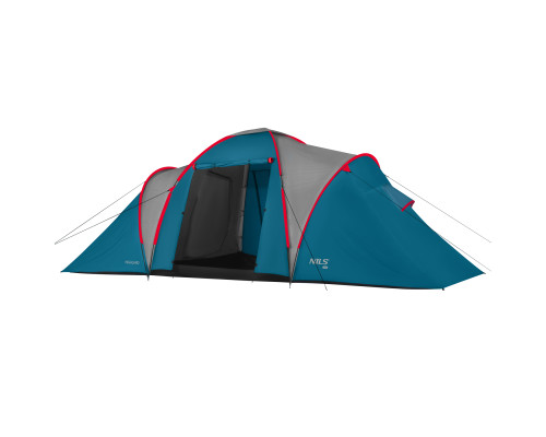 Намет шестимісний NILS CAMP NC6031 Highland, 570 х 210 х 200 см, синьо-сірий