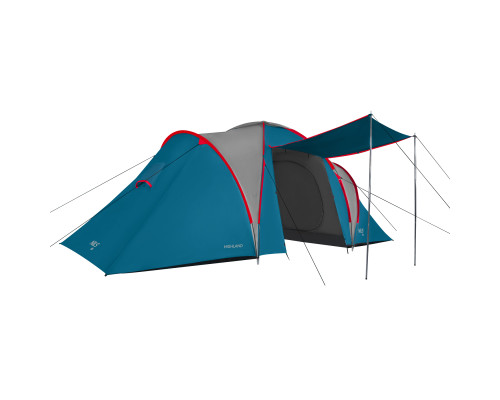 Намет шестимісний NILS CAMP NC6031 Highland, 570 х 210 х 200 см, синьо-сірий
