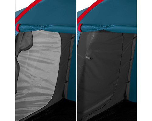 Намет шестимісний NILS CAMP NC6031 Highland, 570 х 210 х 200 см, синьо-сірий