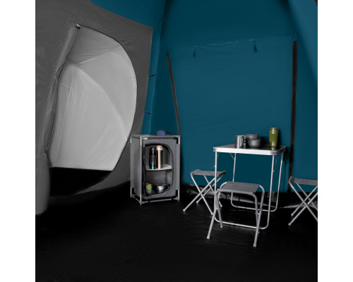 Намет шестимісний NILS CAMP NC6031 Highland, 570 х 210 х 200 см, синьо-сірий
