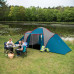 Намет чотиримісний NILS CAMP NC6431 Highland IV, 450 х 210 х 190 см, синьо-сірий