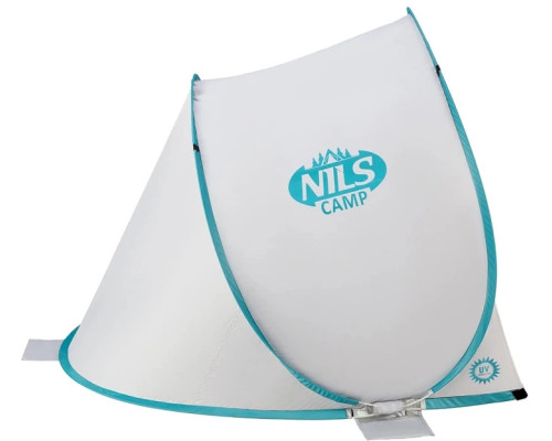 Намет саморозкладний NILS CAMP NC3173, 140 х 110 х 110 см, сіро-блакитний