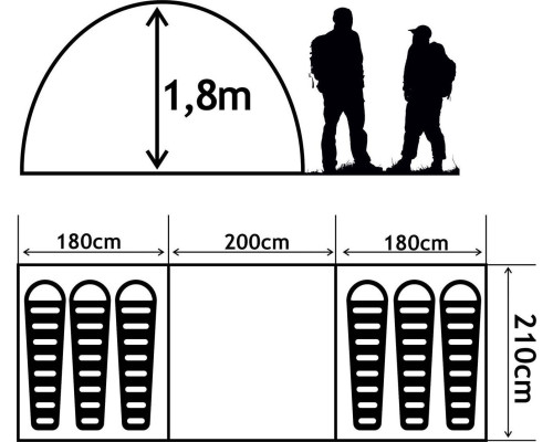 Туристичний намет Abarqs GOBI-6.B Туристичний намет Abarqs GOBI-6.B