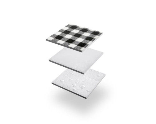 Килимок для пікніка NILS CAMP NC2311 200 x 200 см, чорно-білий