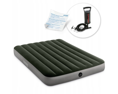 Надувний матрац INTEX 664108 з насосом 191 х 137 х 25 см, зелений