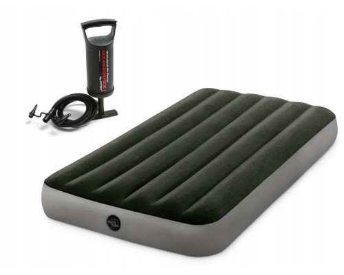 Надувний матрац INTEX 664108 з насосом 191 х 137 х 25 см, зелений