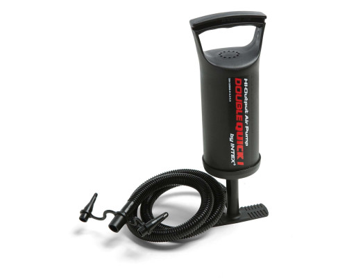 Надувний матрац INTEX 64141 з насосом 191 х 99 х 25 см, чорний