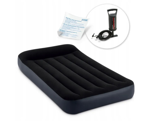 Надувний матрац INTEX 64141 з насосом 191 х 99 х 25 см, чорний