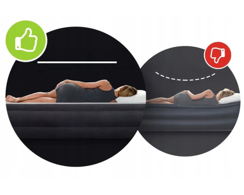 Надувний матрац INTEX 64757 з насосм 191 х 99 х 25 см, синій