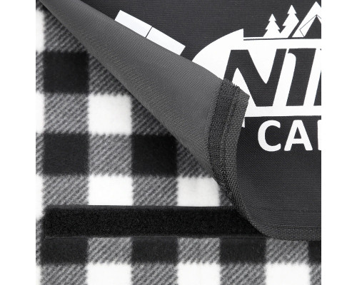 Килимок для пікніка NILS CAMP NC2310 300x200 см - чорно-білий Килимок для пікніка NILS CAMP NC2310 300x200 см - чорно-білий