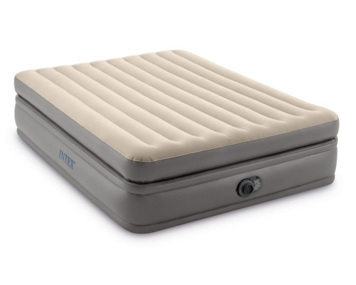Надувний матрац INTEX 64164ND з насосом 203 х 152 х 51 см, бежевий