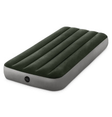 Матрац надувний Intex 64106 191x76 см, сіро-зелений