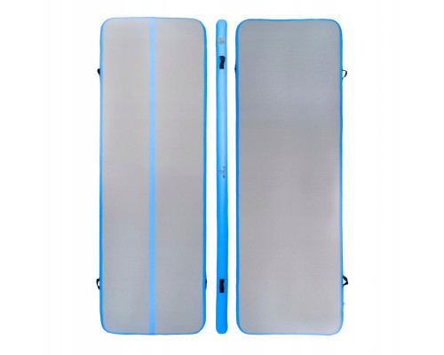 Мат гімнастичний надувний SPARTAN AirTrack 300 x 100 х 10 см, сіро-блакитний