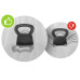 Матрац надувний Intex 64179 203x152x30 см бежевий + насос