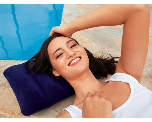 Подушка надувна Intex 68672 43 x 28 x 9 см, синя