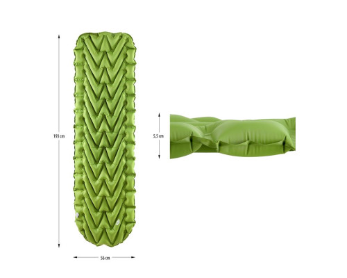 Килимок туристичний NILS CAMP NC4005, 193 х 56 х 5,5 см, зелений Килимок туристичний NILS CAMP NC4005, 193 х 56 х 5,5 см, зелений