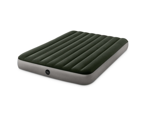 Матрац надувний Intex 64109 203х152х25 см, сіро-зелений