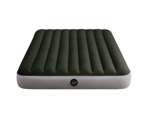 Матрац надувний Intex 64109 203х152х25 см, сіро-зелений