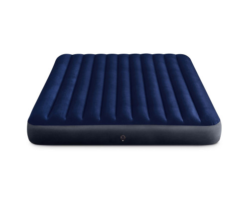 Матрац надувний Intex 64755 203х183х25 см, чорно-синій