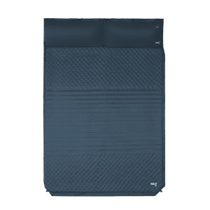 Килимок двомісний самонадувний з подушкою NILS CAMP NC4060, 186 х 130 х 3 см - сірий