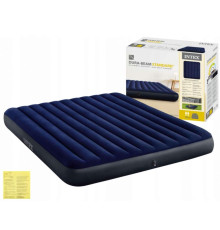 Матрац надувний Intex 64755 203x183x25 см, темно-синій