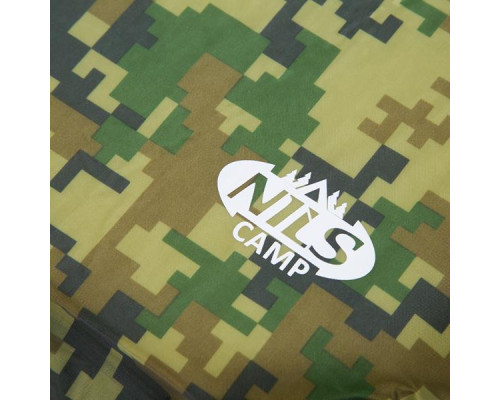 Килимок самонадувний NILS CAMP NC4050, 185 х 65 х 5 см, камуфляжний Килимок самонадувний NILS CAMP NC4050, 185 х 65 х 5 см, камуфляжний