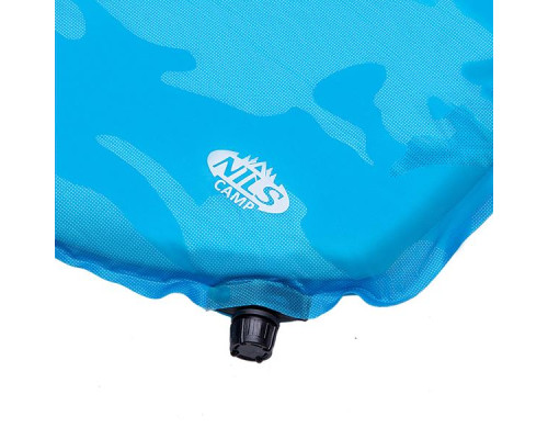 Килимок самонадувний NILS CAMP NC4062 195 х 60 х 5 см, блакитний