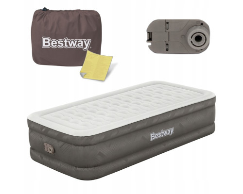 Матрац надуний Bestway 69048 з насосом 191 x 97 x 46 см, бежевий