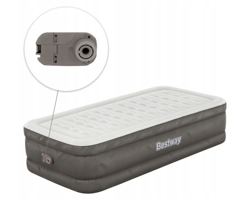 Матрац надуний Bestway 69048 з насосом 191 x 97 x 46 см, бежевий