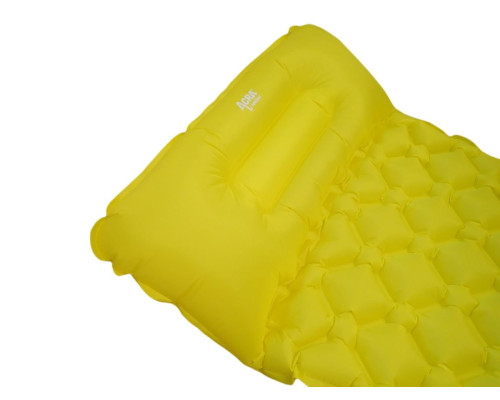 Матрац надувний ACRA L48-ZL 188х55 см, жовтий