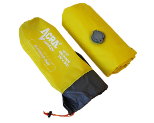 Матрац надувний ACRA L48-ZL 188х55 см, жовтий