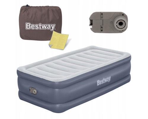 Матрац надувний Bestway 6713G з насосм 191 x 97 x 51 см, сірий